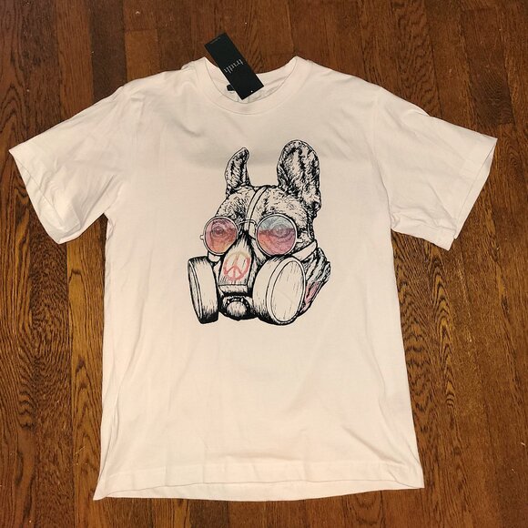 NWT! Truth Unisex Dog-Peace White T-Shirt - M/Med - Picture 1 of 2